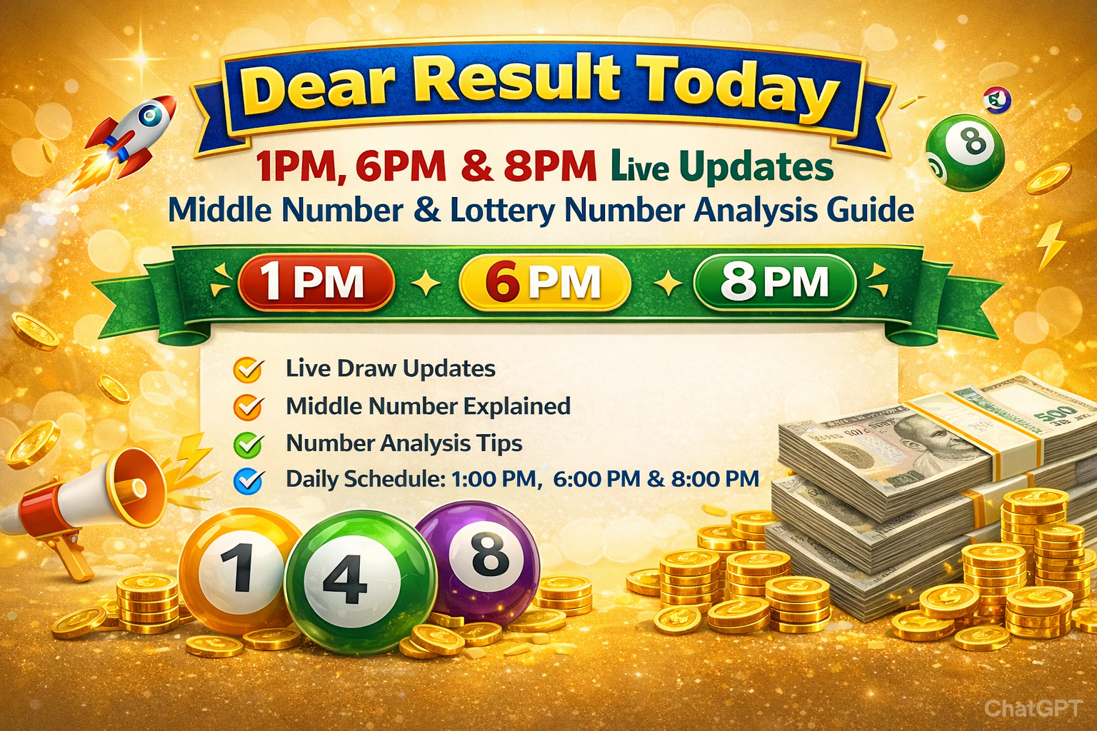 Dear Result Today Live – Morning, Evening & Night Draw